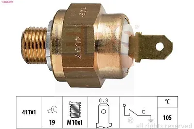 Produktbild von EPS Temperaturschalter Kühlmittelwarnlampe 1.840.097 für VW TRANSPORTER III Bus