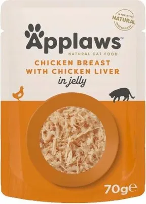 Immagine prodotto di Applaws Pollo & Fegato di Pollo in Gelatina 70gx16