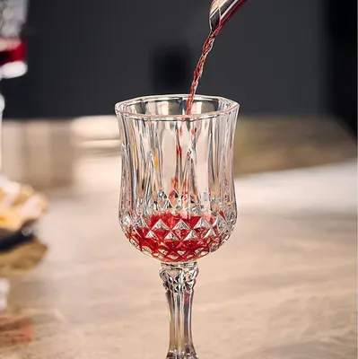 Produktbild von 6 Stück Borrelgläser mit Fuß - 60 ml transparente Likörgläser Grappagläser, Portgläser, Limoncello-Gläser, Borrelgläser mit Gravur Ideal für Tequila und Sherry - Borrelgläser-Set
