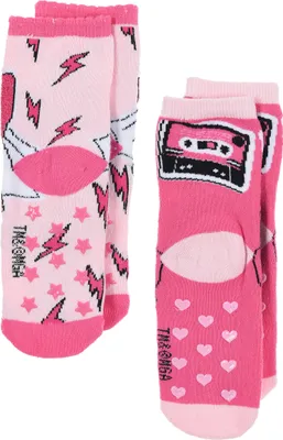 Produktbild von L.O.L. Surprise! Kinder Mädchen Socken 2 Paar Set Gumminoppen Stopper-Socken Strümpfe , Größe:23-26