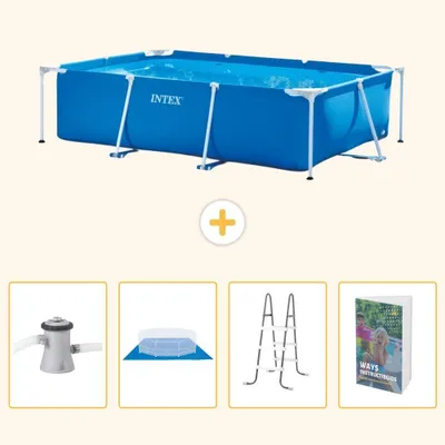 Zdjęcie produktu dla Prostokątny basen stelażowy - 260x160x65 cm - 5-elementowy - SCB122