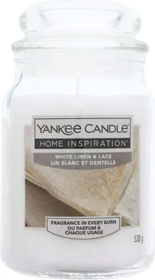 Produktbild von Yankee Candle White Linen & Lace Weißes Leinen & Spitze Duftkerze 538g