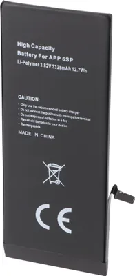 Produktbild von 3325mAh High Power Akku 12,7Wh passend für den Apple iPhone 6S plus Akku 616-00045