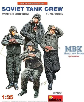 Productafbeelding van MiniArt 1:35 Figuren: Sovjet pantserbemanning, jaren 70-80. Kunststof modelbouw