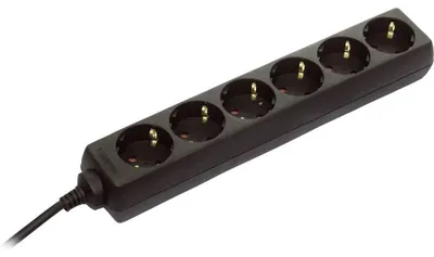 Image de as-Schwabe 11632 as-Schwabe 6-fach Steckdosenleiste 3,0 m schwarz