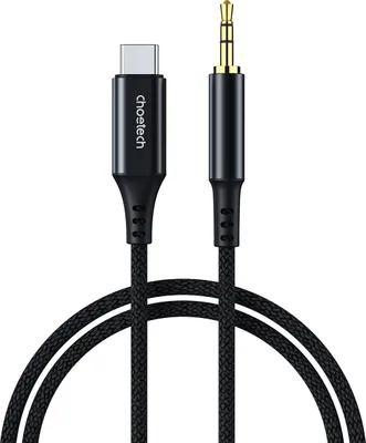 Zdjęcie produktu dla Kabel Choetech AUX008 USB-C / mini jack 3.5mm 2 m - czarny