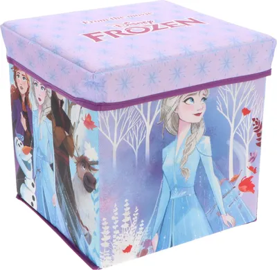 Produktbild von Frozen Sitzbox Aufbewahrungsbox zusammenklappbar 30x30x30 cm