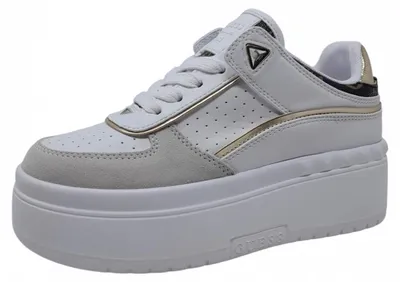 Produktbild von Guess Ridgee Plateausneaker in Weiß für Damen – 6 UK - 39 EU - 8.5 US / White