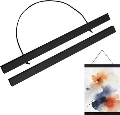 Produktbild von Famanu Posterhalter Magnetisch aus Holz für Poster und Kunstwerke bis 30 cm