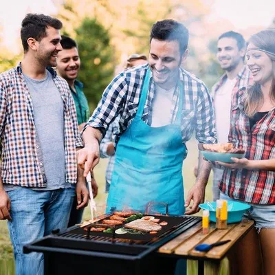 Immagine prodotto di Set di tappetini per barbecue senza PFOA, 8 pezzi, con rivestimento antiaderente, per fornelli a gas, carta da forno, riutilizzabili, per barbecue a carbonella, barbecue elettrici, forno, dimensioni superiori a 40 x 32 cm