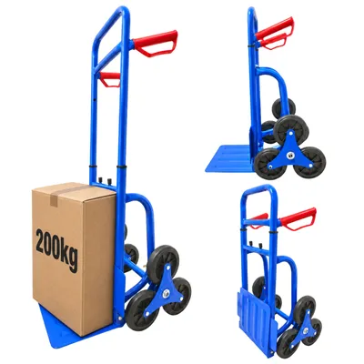 Produktbild von Treppensackkarre 200 Kg – Klappbarer Transporthelfer Mit 3-Rad-System