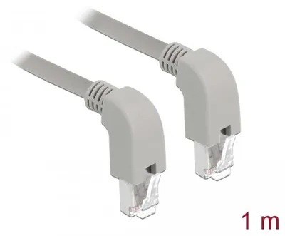 Produktbild von DeLOCK 85877, 1 m, Cat6a, S/FTP (S-STP), RJ-45, RJ-45, Grau