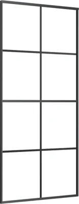 Obrázek produktu pro vidaXL Posuvné dveře z hliníku a skla ESG 90x205 cm černé
