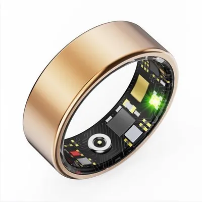 Produktbild von Smart Ring Blutdruckmessung Smartringe für Herren Damen IP68 Wasserdicht Android IOS Fitness Ring Tracker Schlaftracker Sport Ring mit Schrittzähler Kalorien Pulsmesser Herzfrequenz Sleep Tracker