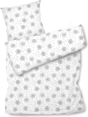 Produktbild von Amilian Bettwäsche; Bettgarnitur; 2-tlg. 100% Baumwolle; für Bettbezug: 140x200 und 1 x Kopfkissenbezug: 80x80 cm; mit Hotelverschluss