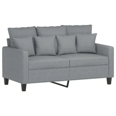 Produktbild von 2-Sitzer-Sofa Hellgrau 120 cm Stoff