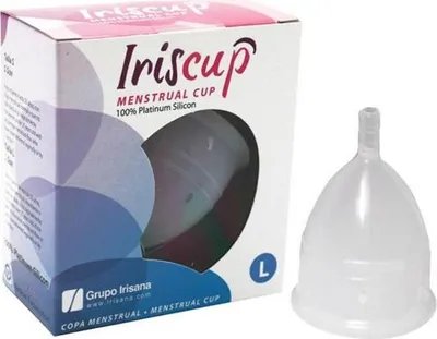 Produktbild von Irisana Transparente Menstruationstasse Größe L