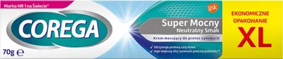 Immagine prodotto di Corega Crema per protesi dentarie Super Forte Gusto Neutro 70 g