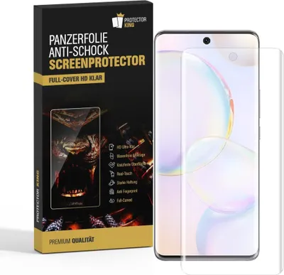 Produktbild von 2x Panzerfolie für Huawei Honor 50 FULL SCREEN Displayschutz Schutzfolie KLAR Displayfolie Folie/ ANTI-SHOCK/ ANTI-KRATZ/ ANTI-BRUCH/ ANTI-SCHMUTZ