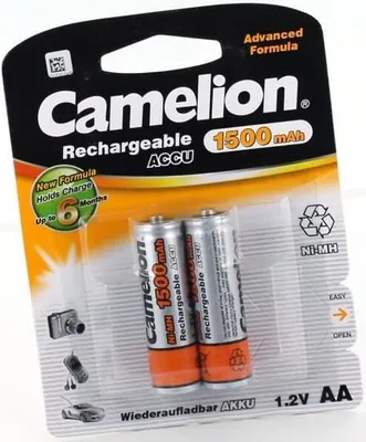 Produktbild von Akku für Camelion MignonAA NiMH 1,2 Volt 1500 mAh.
