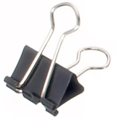 Produktbild von MAUL Foldback-Klemmer Federstahl Metall 12 Stück 15 mm schwarz