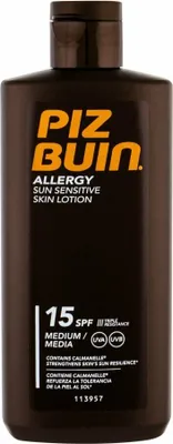 Zdjęcie produktu dla PIZ BUIN - ALLERGY Sun Sensitive Skin Lotion SPF 15 - Balsam do opalania dla skóry wrażliwej 200ml
