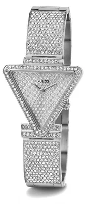 Produktbild von Guess Damen Armbanduhr Fame Triangle silber 34 mm GW0644L1