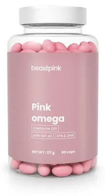 Produktbild von GymBeam - Pink Omega - BeastPink, 90 Kapseln