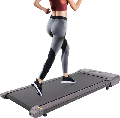 Image de Tapis roulant de bureau - Tapis de marche électrique - 1 à 6 km/h - Inclinaison réglable - Surface de course de 50 à 80 cm - Télécommande - Pour le bureau et la maison