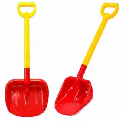 Immagine prodotto di Pala Da Sabbia Per Bambini Grande 63 Cm Rossa E Gialla
