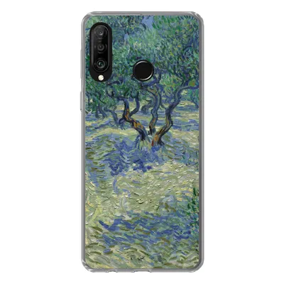 Produktbild von MuchoWow® Handyhülle Schutzhülle Hülle für Huawei P30 Lite Der Olivenhain - Vincent van Gogh Silikon Softcase Handy Hülle - Handyhülle