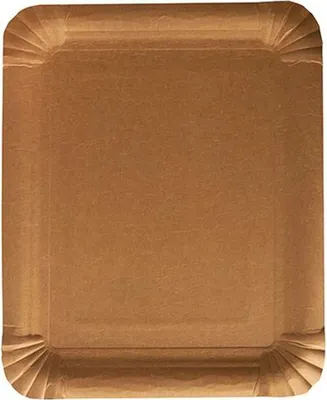 Produktbild von Teller, Pappe "pure" eckig 16,5 cm x 20 cm braun