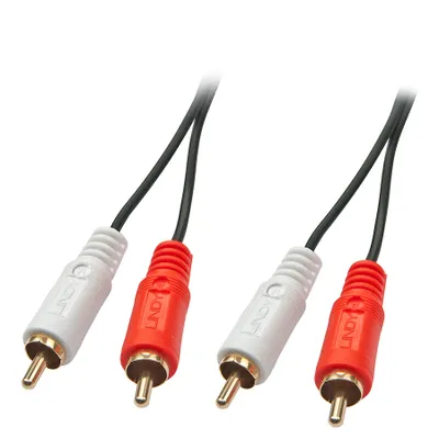 Produktbild von LINDY Audiokabel Stereo 2xRCA/2xRCA M/M 5m
