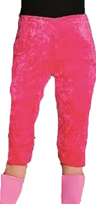Produktbild von M210162-M pink Damen Samtleggings Caprihose Gr.M