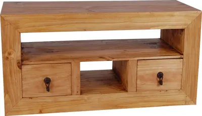Produktbild von MiaMöbel TV-Kommode Mexico Möbel 100x52x40 cm Landhausstil Massivholz Pinie Honig