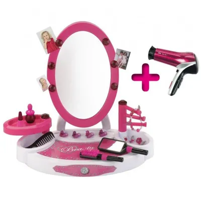 Produktbild von Theo Klein 5369 Schönheitscenter mit Satin Hair 7 Haartrockner und Zubehör