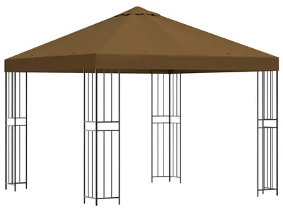 Immagine prodotto di vidaXL Gazebo 3 x 3 m color tortora in poliestere e acciaio, 190 g/m²