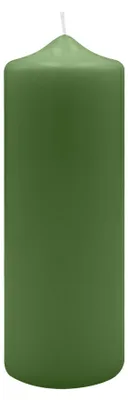 Produktbild von Spitzkopf Stumpen Kerzen Grün 20 x Ø 7 cm, 6 Stück
