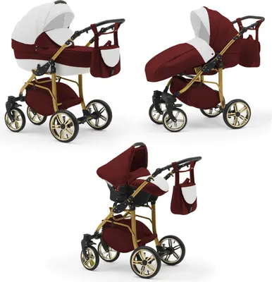 Produktbild von Kinderwagen 4 in 1 Neo Gold inkl. Sportsitz und Autositz - 16 Teile - in 22 Farben