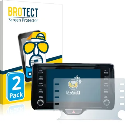 Produktbild von 2x BROTECT Schutzfolie für Toyota Yaris Cross 8" Displayschutz Displayschutzfolie Folie Matt Entspiegelungsfolie