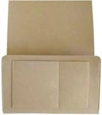 Imagen del producto de Organizador para cama y sofá, color beige, 32x20x10 cm, con compartimentos para revistas