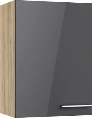 Produktbild von Optifit Hängeschrank Jonte984 BxTxH 50 x 34,9 x 70,4 cm anthrazit glänzend zerlegt Anschlag reversibel KFJO OM506-8+