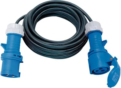 Zdjęcie produktu dla Brennenstuhl Kabel przedłużający CEE de 10m do kempingu i przyczep kempingowych (przedłużacz CEE, kabel de 10m w kolorze pomarańczowym, wtyczka CEE i złącze z zaślepką de Lock, IP44, do użytku na zewnątrz,  Germany)