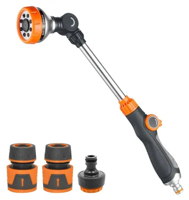 Produktbild von Gartensprüher Gießstab Bewässerungsstab - 47 cm - 8 Sprühmuster - 180 Grad drehbarer Kopf