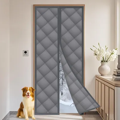 Productafbeelding van Magneet warmtewerend gordijn voor deuren, 90 x 210 cm