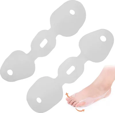 Produktbild von COOL-i® Hallux-Bandage 2 Paar – Transparente Silikon-Zehentrenner bei Hallux Valgus & Zehenschmerzen – rutschfest, tragbar & unisex