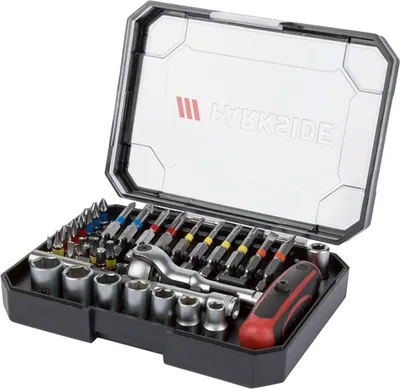 Produktbild von PARKSIDE Werkzeug Set 36tlg. Werkzeugkasten Werkzeugkoffer Werkzeugbox