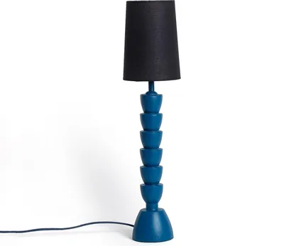 Produktbild von Tischlampe aus Kunstharz Darian Blau