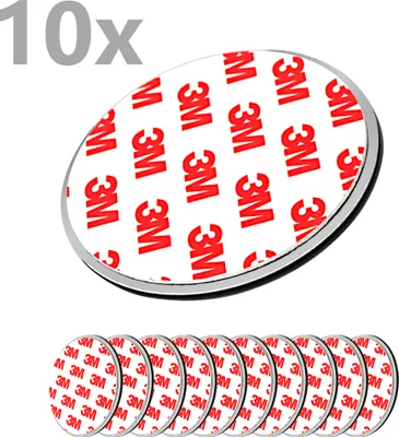 Produktbild von NEMAXX® Rauchmelder Magnethalter – Selbstklebende Magnethalterung Ø 50 mm – Montage ohne Bohren & Schrauben – 10 Stück