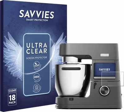 Produktbild von 18x Für Kenwood Cooking Chef KCL96.004DG Schutzfolie Savvies Displayschutz Display Schutz Folie Klar Transparent